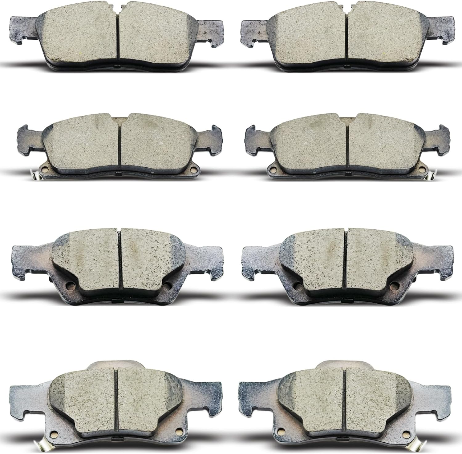 D1455 D1498 Front Rear Ceramic Brake Pads Set Fit For 2011-2023 Dodge Durango,For 2011-2021 Jeep Grand Cherokee