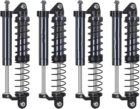 RC Car Shock Absorbers For Meijiaxin H8h For Yikong Crossrs 1/8 L 105mm Metal Adjustable Oil Negative Pressure Shock Absorber Dual Damper Rc TrackDark Grey