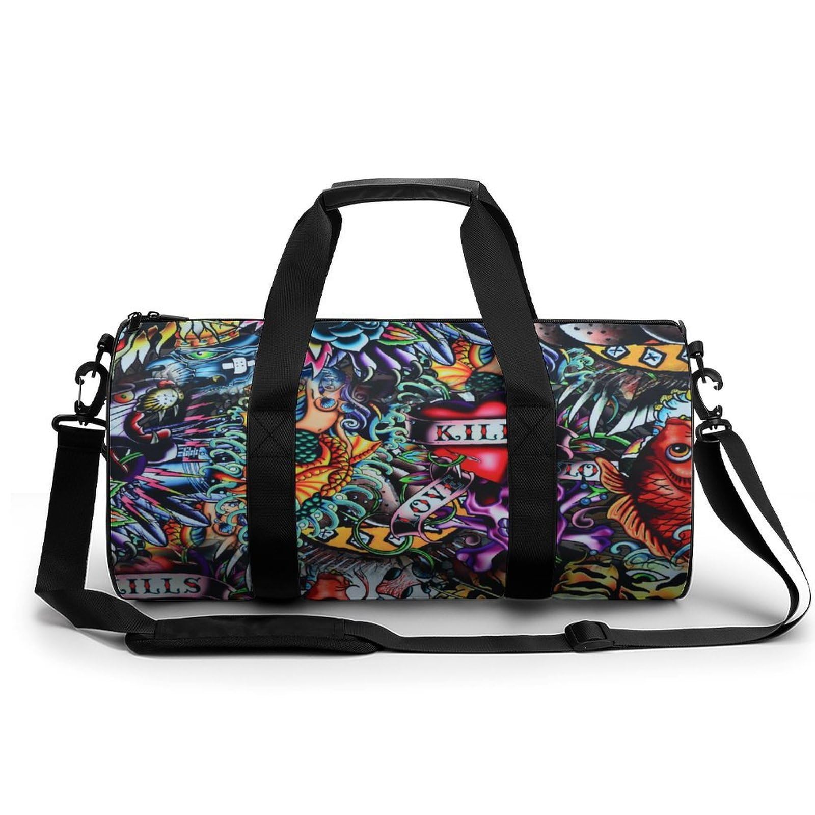 Sac week-end crâne sirène compact 45cm pour ne plus manquer de place en voyage - 8