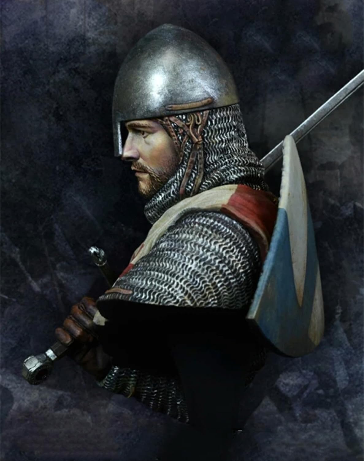 TRUEGRIS 1/10 Ancient European Knight Resin Bust Model Kit Unpainted and Unassembled //u7f9Z2