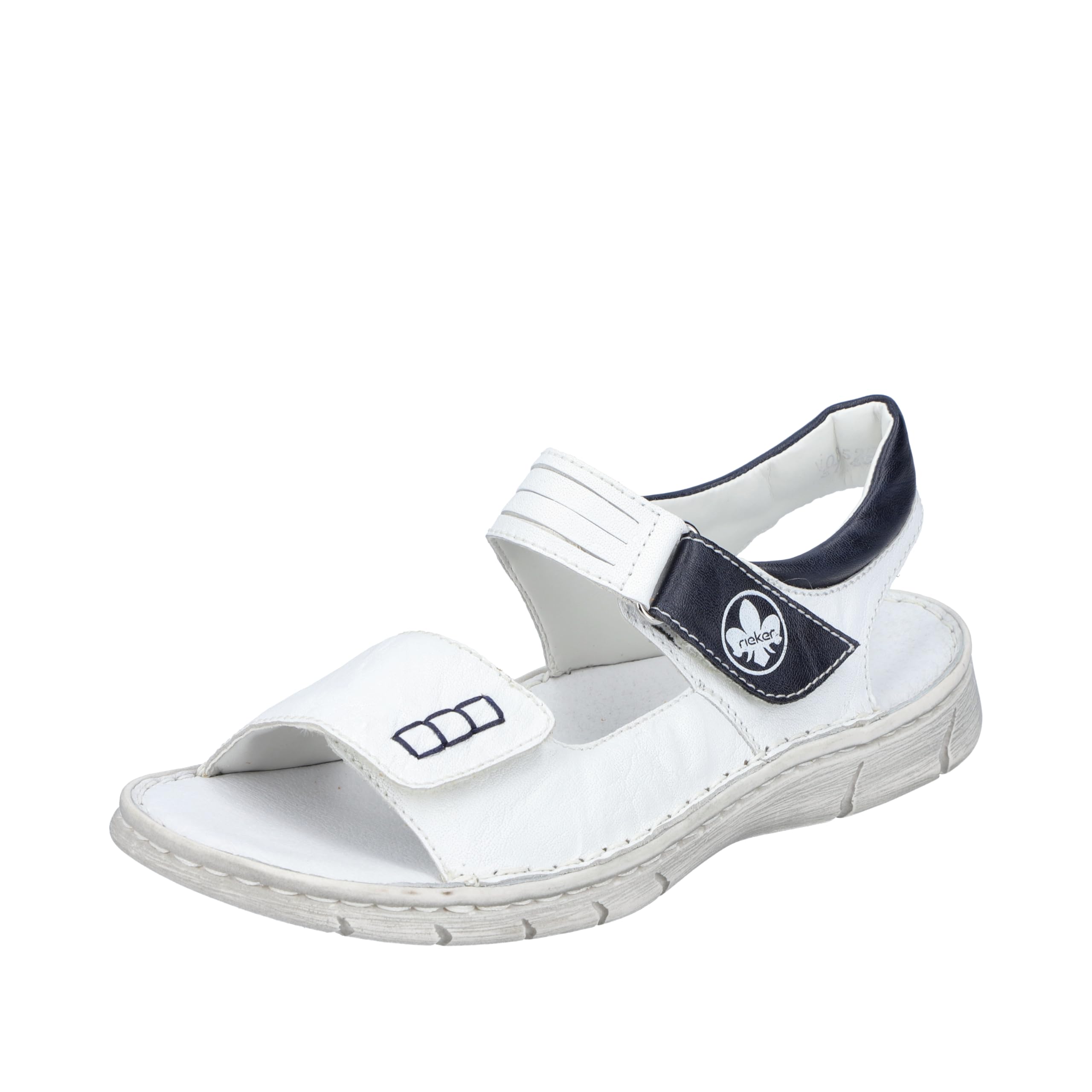 Rieker Women's V0852 Sandals, White Combi, 6.5 UK