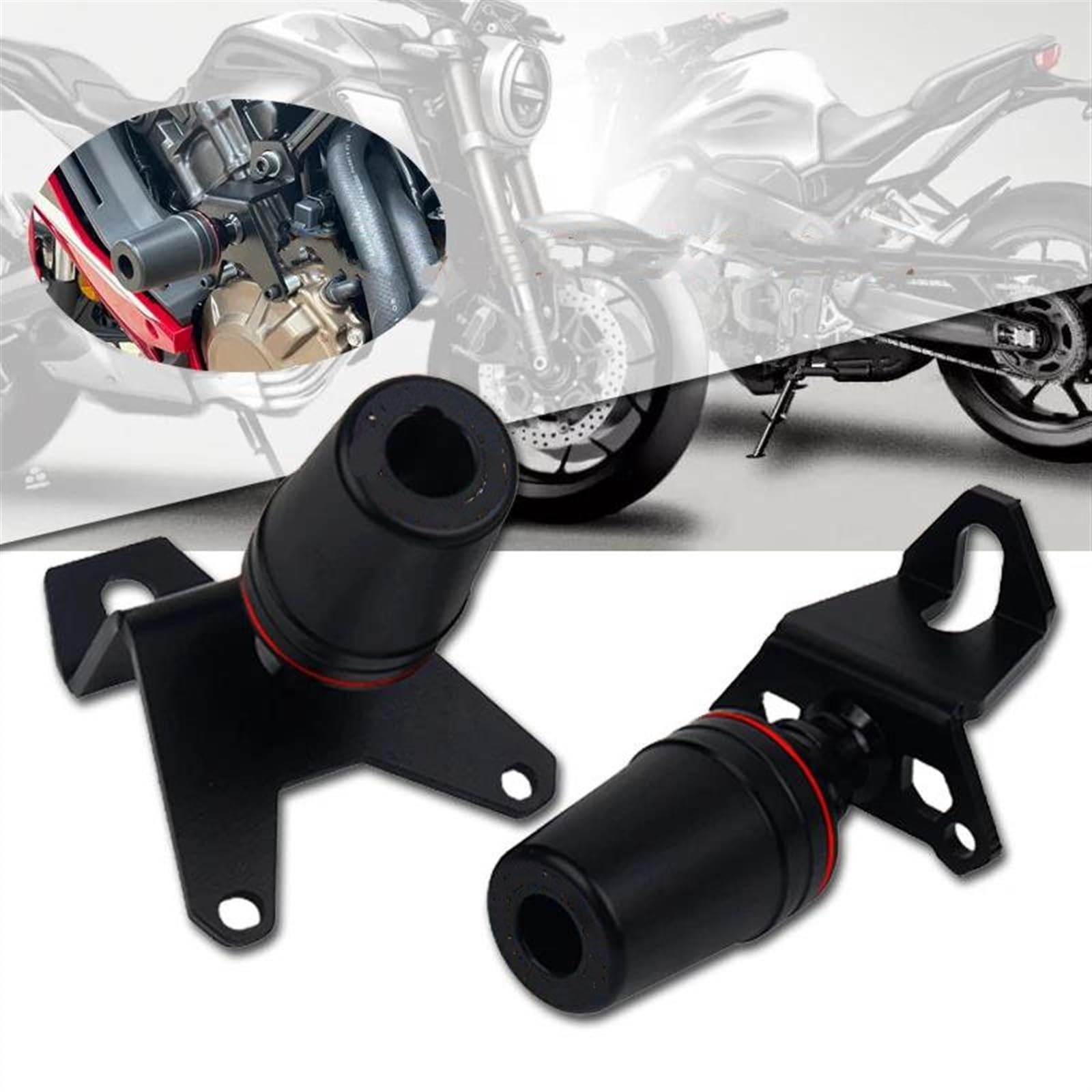 Motorfiets Slider Motorfietsaccessoires Voor CBR650R CBR650F CBR 650R 650F CBR 650 R CBR650 Crash Protector Frame Slider Valbescherming Valbeveiliging(ZWART A