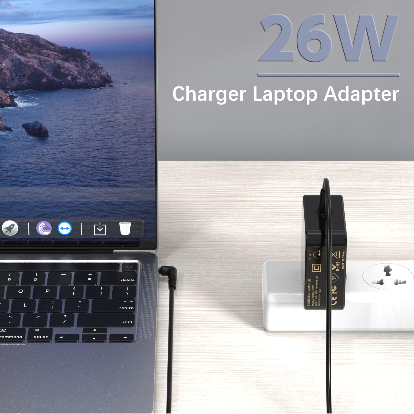 ROLADA 26W Laptop Charger Compatible with Samsung Chrombook 3 2 303C 500C 503C Series XE500C12 XE500C13 XE503C12 XE501C13 XE303C12 XE503C32 XE500C12-K01US 12V 2.2A AC Power Supply Cord