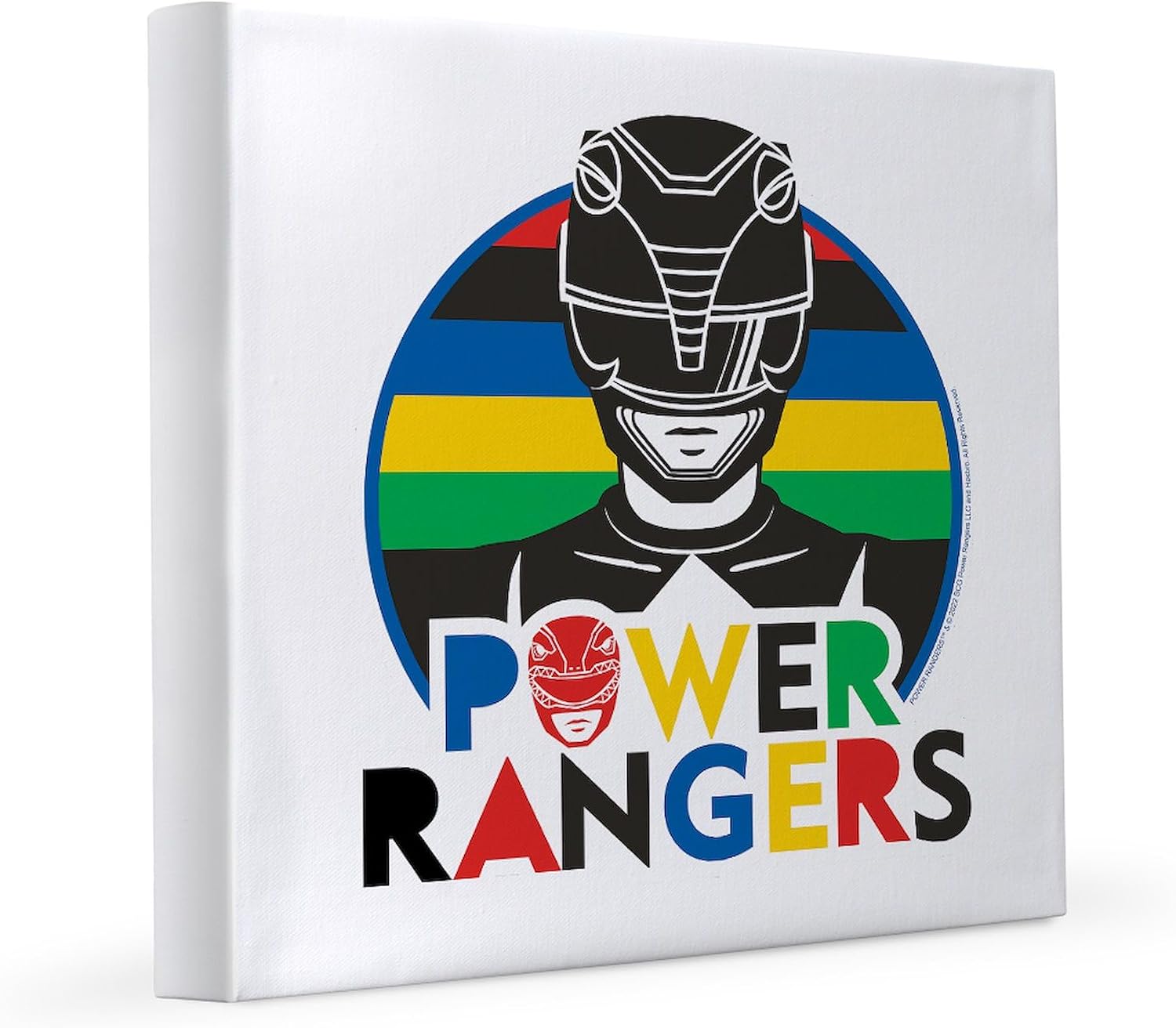 CafePress Power Rangers Black Ranger 8x8 Canvas Print
