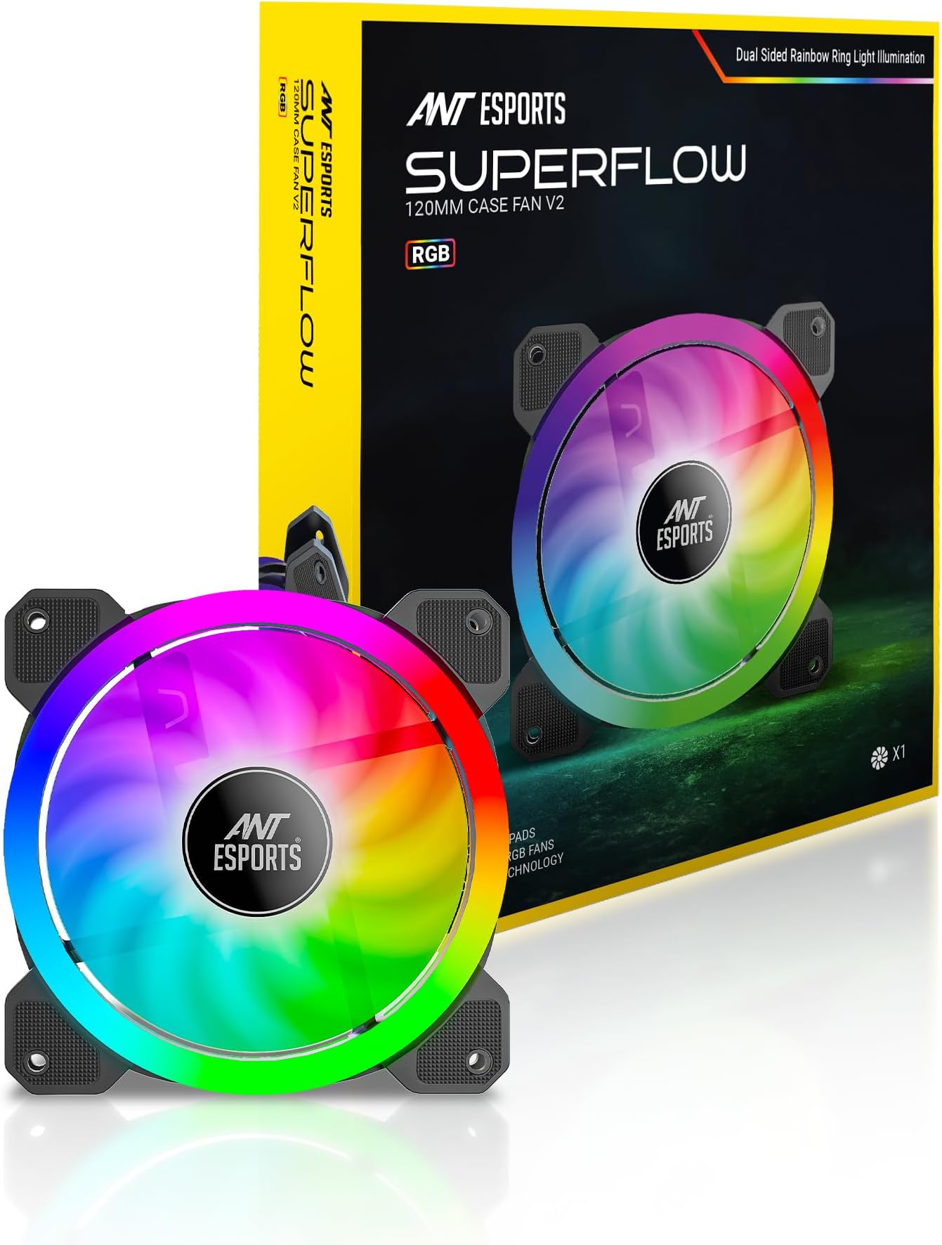 Superflow 120 ARGB V2, RGB Sync, Hydro Bearing, PWM Control, 1200 RPM Case Fan/Cooler