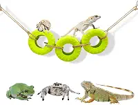 Acessórios de escalada de caranguejo eremita decoração para tanque de répteis balanço de pneu para caranguejo eremita camaleão leopardo lagartixa sapo lagarto pulando aranha