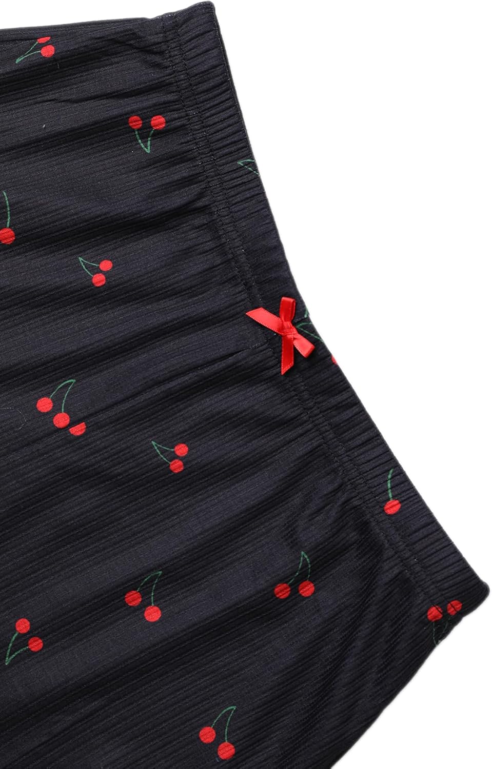 Hilinker Womens Graphic Print Ribbed PJ Set Crop Cami Tops and Shorts Cute Pajamas Set - Image 6