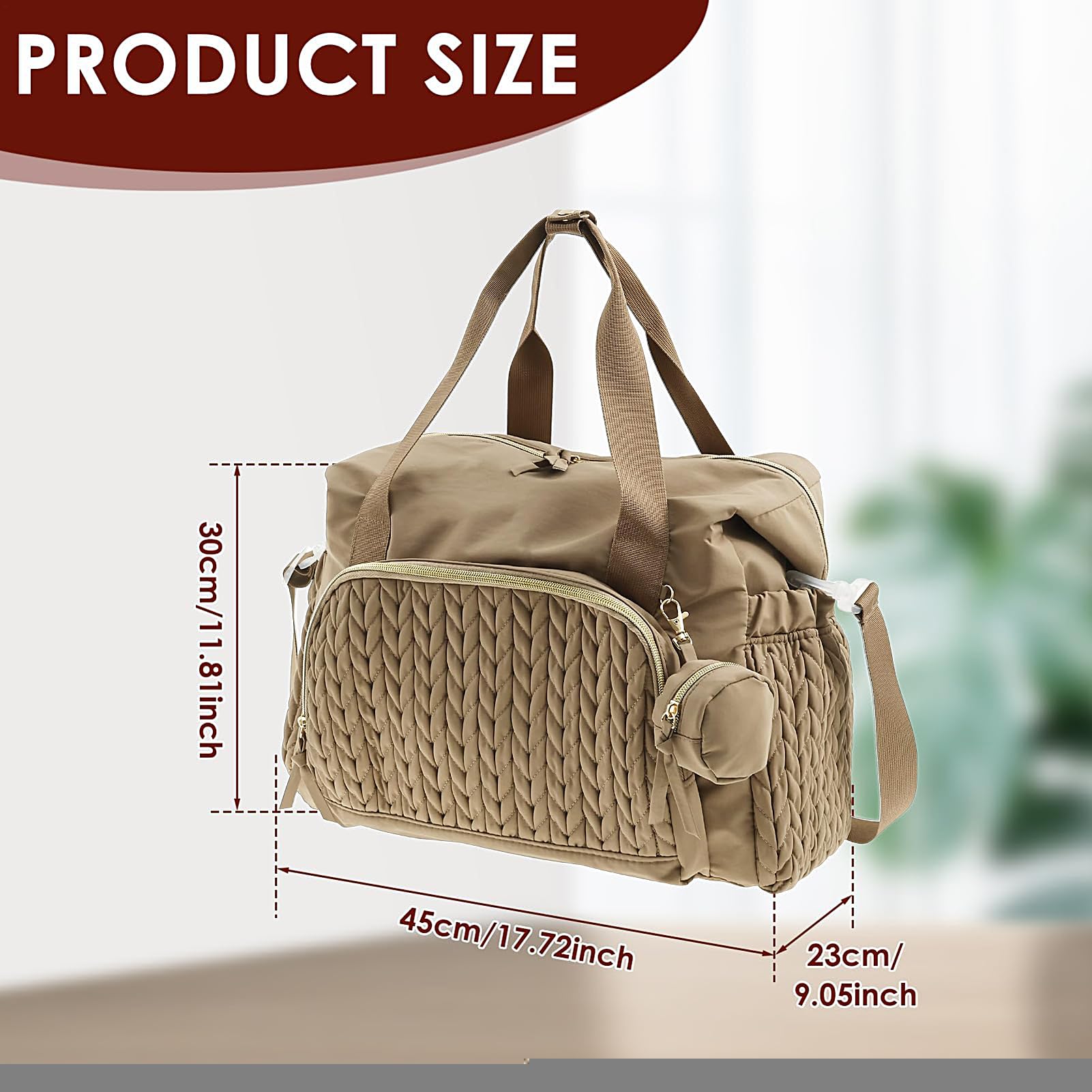 Borsa Tote Porta Pannolini Zaino Riutilizzabile Maternità Travaglio Parto