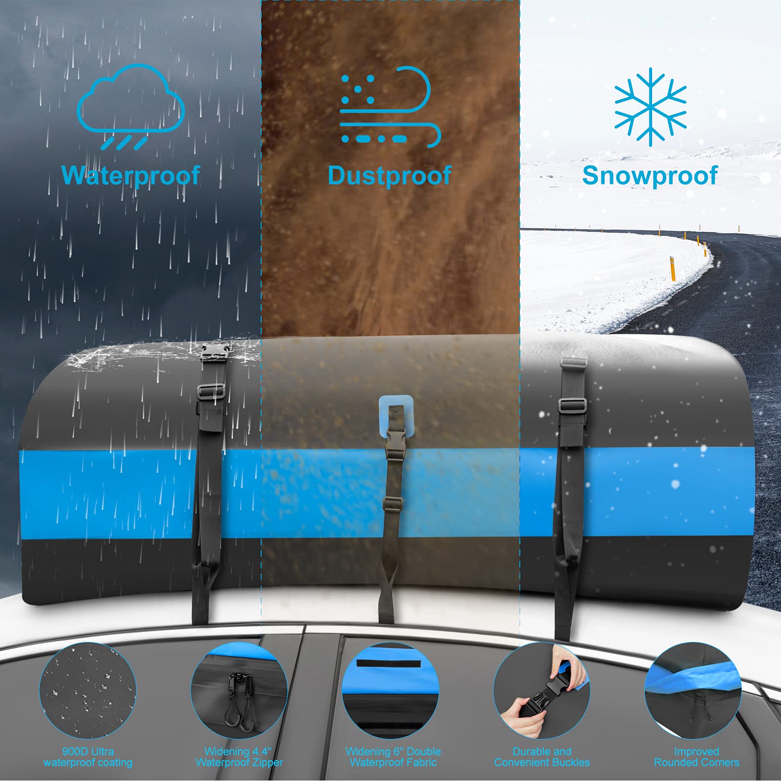 Buy MeeFar Car Roof Bag XBEEK Rooftop top Cargo Carrier Bag 20 Cubic