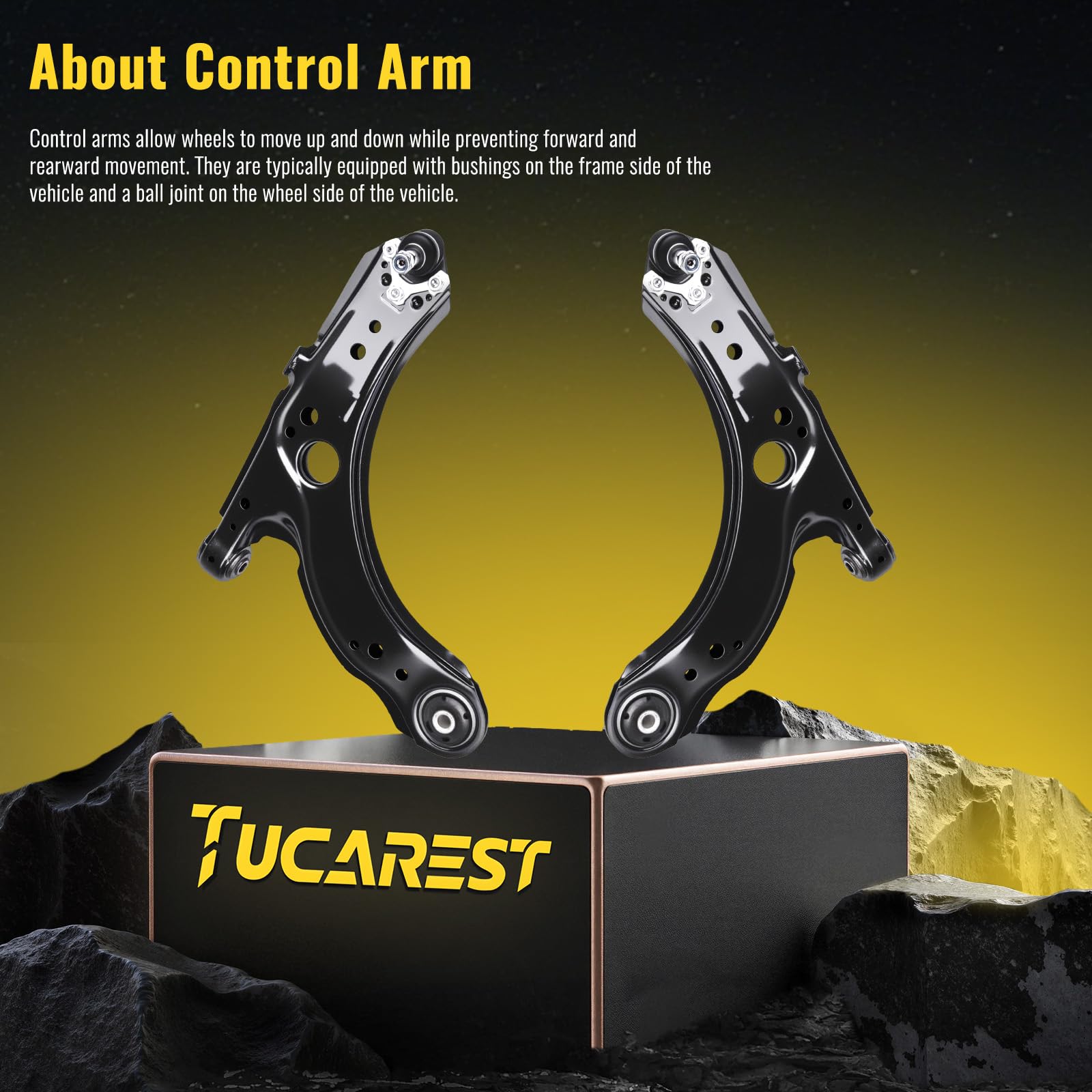 バルバルさま TUCAREST 2Pcs K620717 K620718 Front Right Lower Control Arm and