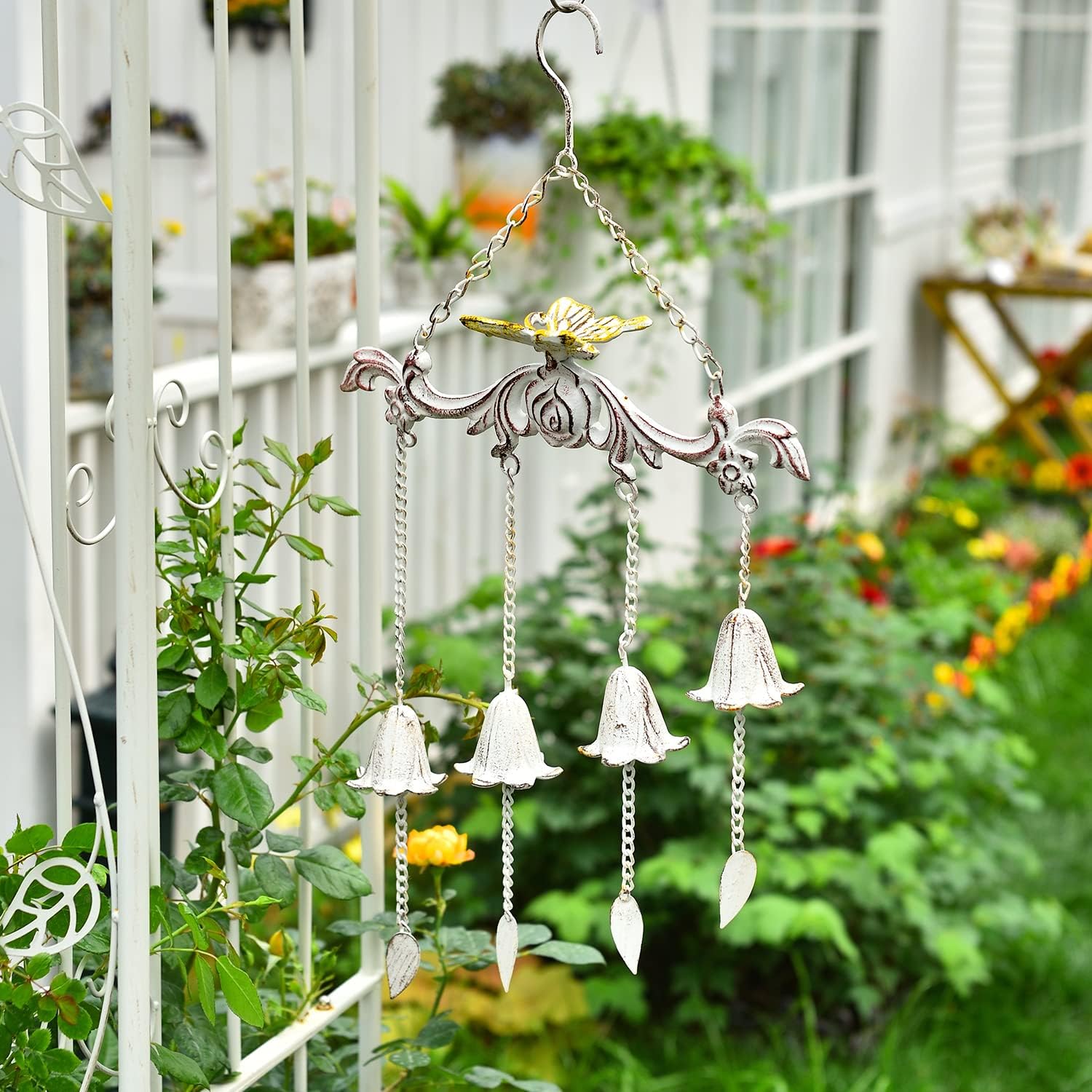 Sungmor Butterfly Wind Chimes for Outside Clearance, Lovely Housewarming Gift, Wall, Ceiling, Tree Vertical Hanging Bell, Large Windchime for Home Garden Patio Indoor Outdoor Decór