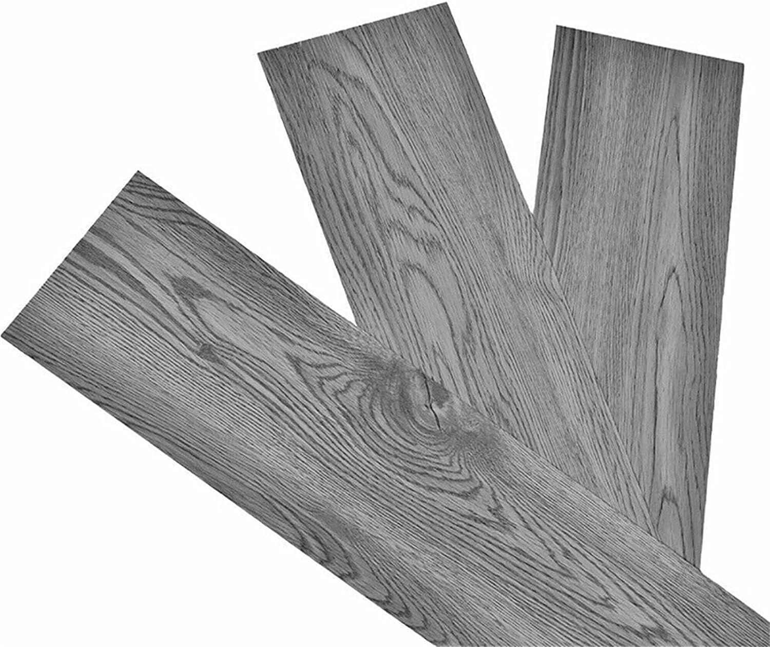 5m² Floor Planks Tiles Self Adhesive Wood Effect Vinyl Flooring Kitchen Bathroom, 36pcs Self Adhesive Floor Tiles, Wooden Flooring Wall Stickers for Home, Bedroom DIY Planks(36pcs-1)