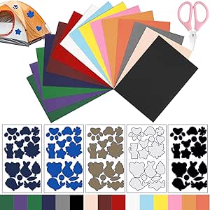 Skystuff 45 toppe adesive in nylon per riparazione di giacche, tende, capi outdoor, di forma rotonda e ovale, di colore cachi