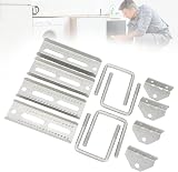 Kit de supports de couchettes pour remorque de bateau, robuste, angle de hauteur réglable, fer galvanisé, matériel de traverse de 8 pouces pour ponton, jet ski, bateaux d'eau - 8
