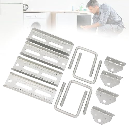 Kit de supports de couchettes pour remorque de bateau, robuste, angle de hauteur réglable, fer galvanisé, matériel de traverse de 8 pouces pour ponton, jet ski, bateaux d'eau - 8