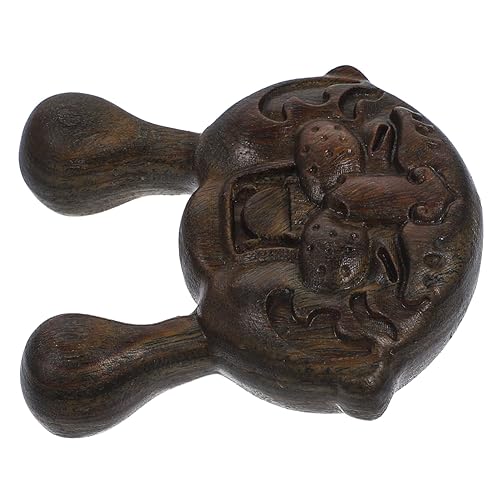 BIUDECO Masajeador facial Masajeadores de ojos Cuerno natural Guasha Junta Cara Rascador de punto de acupuntura de madera Herramientas de Guasha