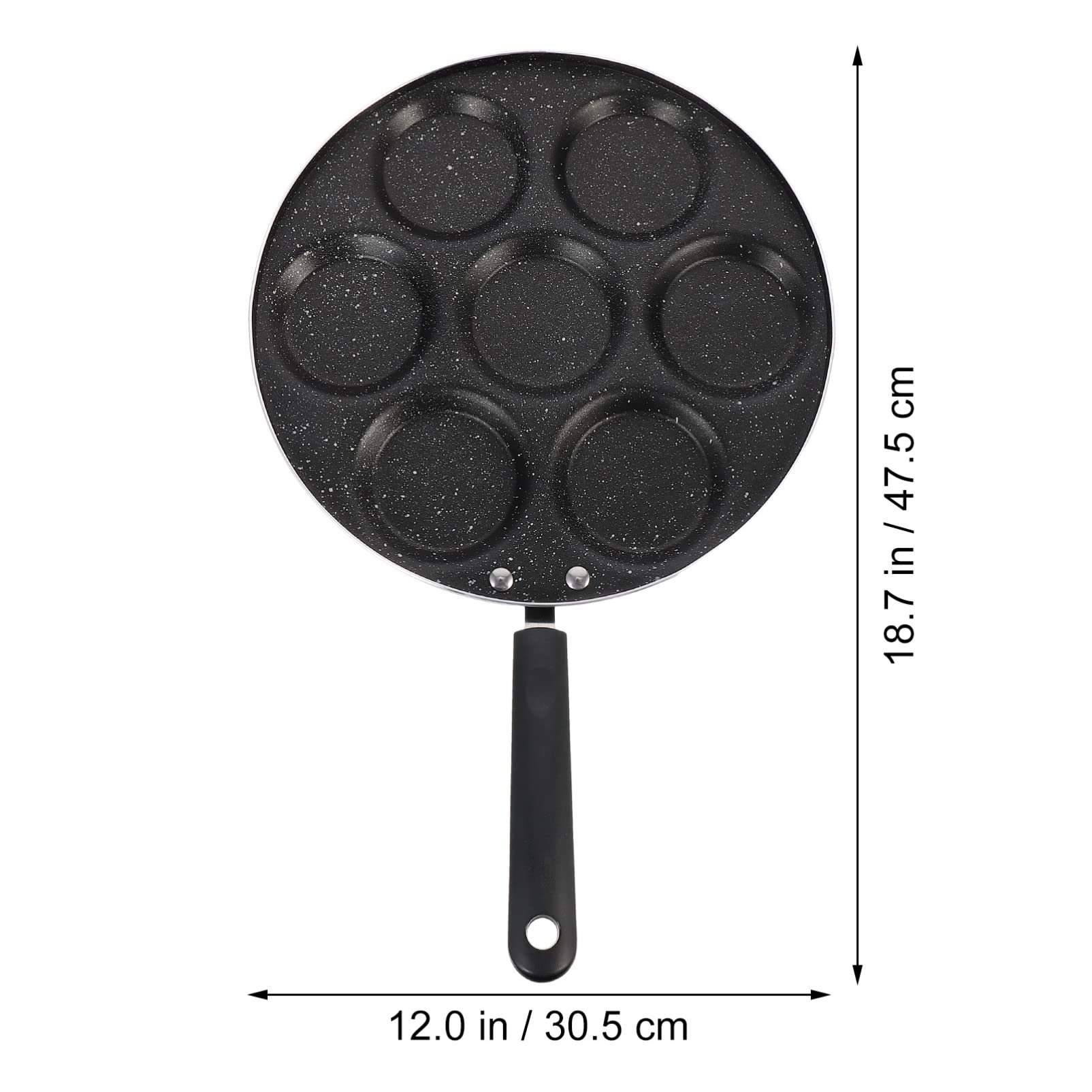 MAGICLULU Spiegeleipfanne mit Fächern Antihaftbeschichtet Bratpfanne für Omeletts und Eier Küchenhelfer aus Robustem Material für Zuhause und Restaurants