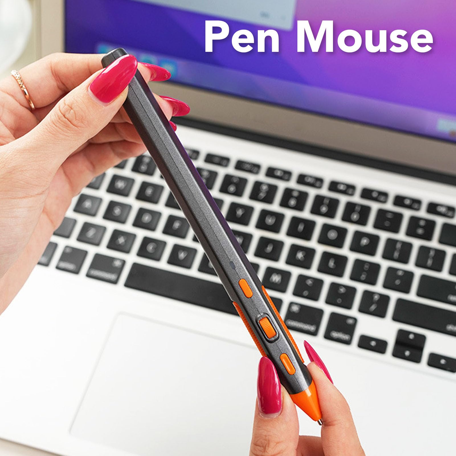 Ratón De Bolsillo, Control De Voz Inteligente AI Ratón Óptico Inalámbrico Ergonómico 2.4G, Lápiz Óptico Traductor De 200 Idiomas, Compatible con Computadora Portátil, PC