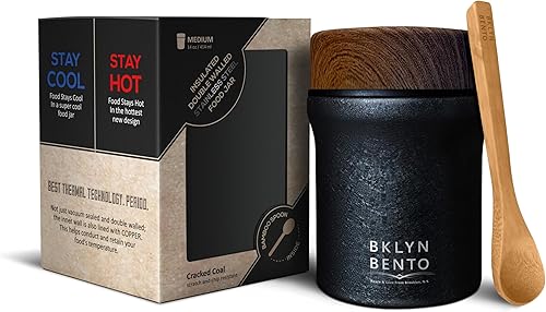 Miniatura 6 de Tarro térmico para comida caliente y sopa con cuchara de bambú. Recipiente de almuerzo de acero inoxidable de boca ancha, frasco de alimentos de