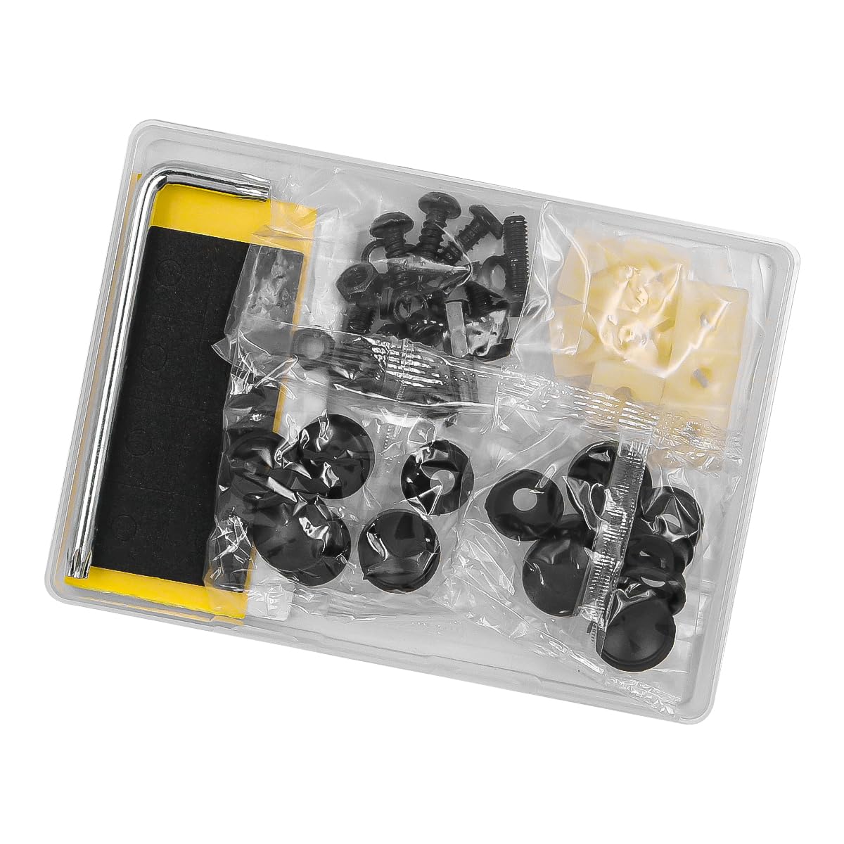 Set di Viti per Targa antifurto, Viti di Sicurezza per Targa, assortimento in Solido Acciaio Inossidabile, Viti antifurto, copribulloni