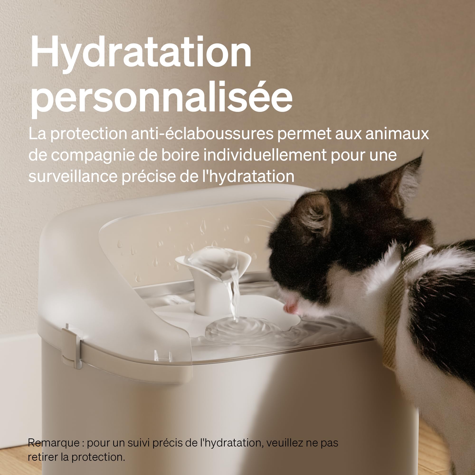 Fontaine à Eau Pour Chat PETLIBRO Dockstream 3L Avec Reconnaissance RFID - Suivi Hydratation Jusqu'à 5 Animaux - App Connectée Wi-Fi 2.4GHz - 3