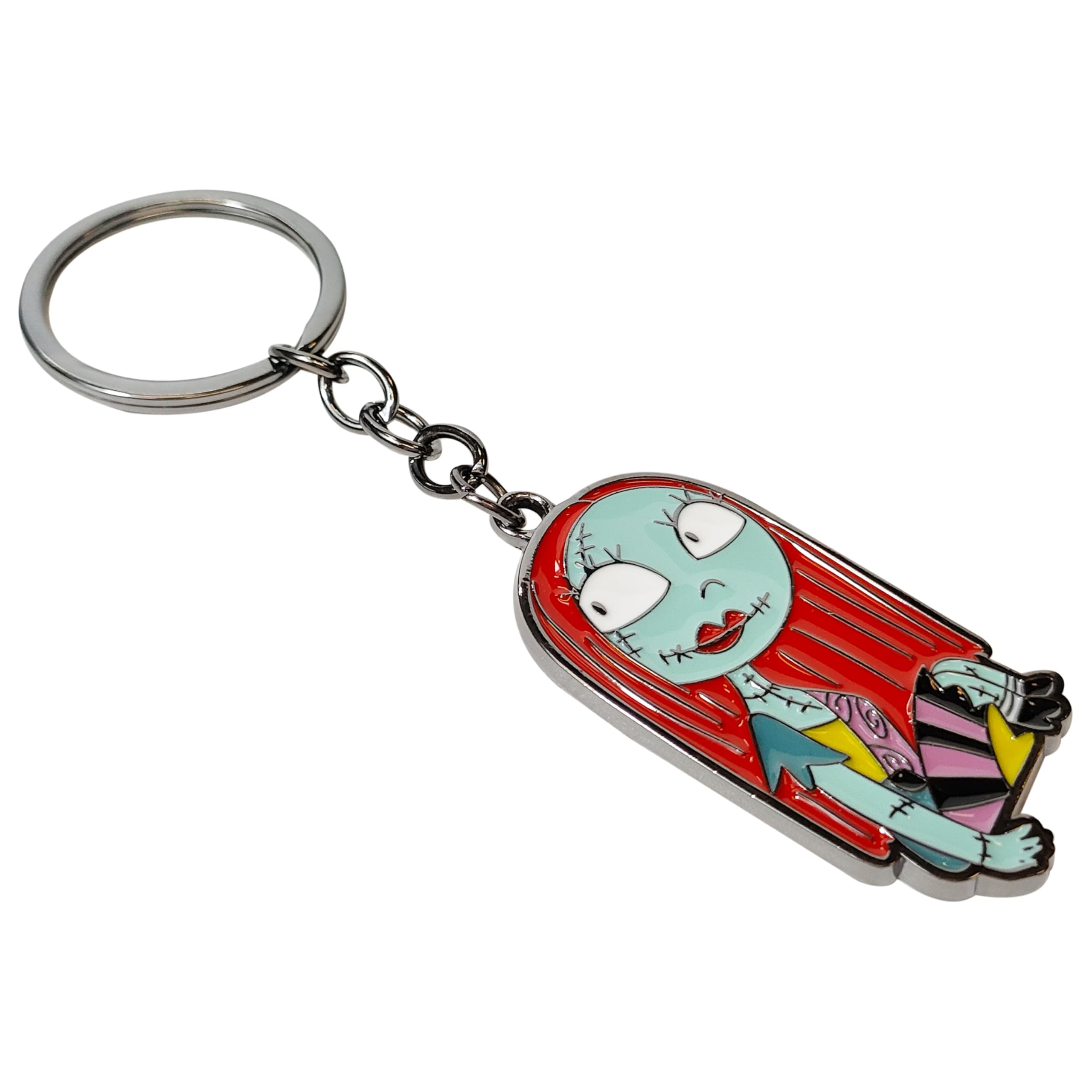 LUV HERLUV HER Disney Themed Keychain - Metal, Durable, Lightweight, Nightmare Before Christmas Keychain, Ages 3+