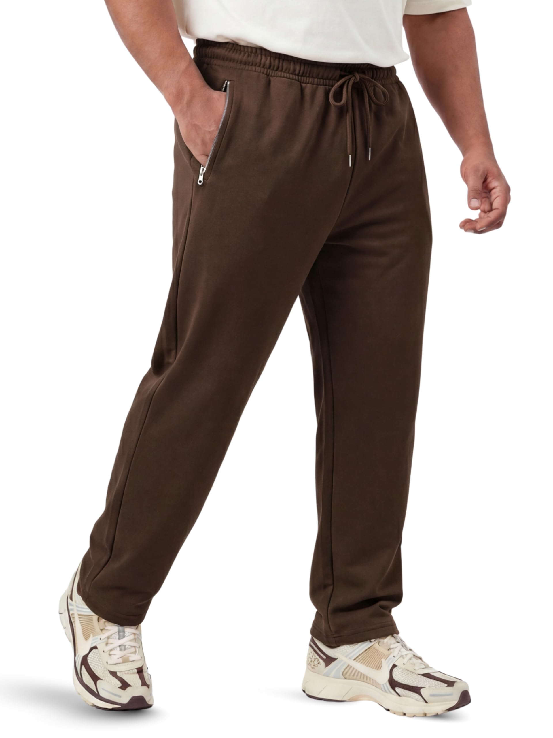 Fflirtygo Mens Straight Fit Track Pants with Zip Pockets | Cotton Joggers Gym | Lower for Men | Sweatpants Sizes Upto 6XL-picture-14