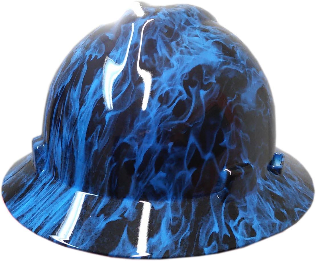 Blue Fire MSA V-Guard Full Brim Hard Hat