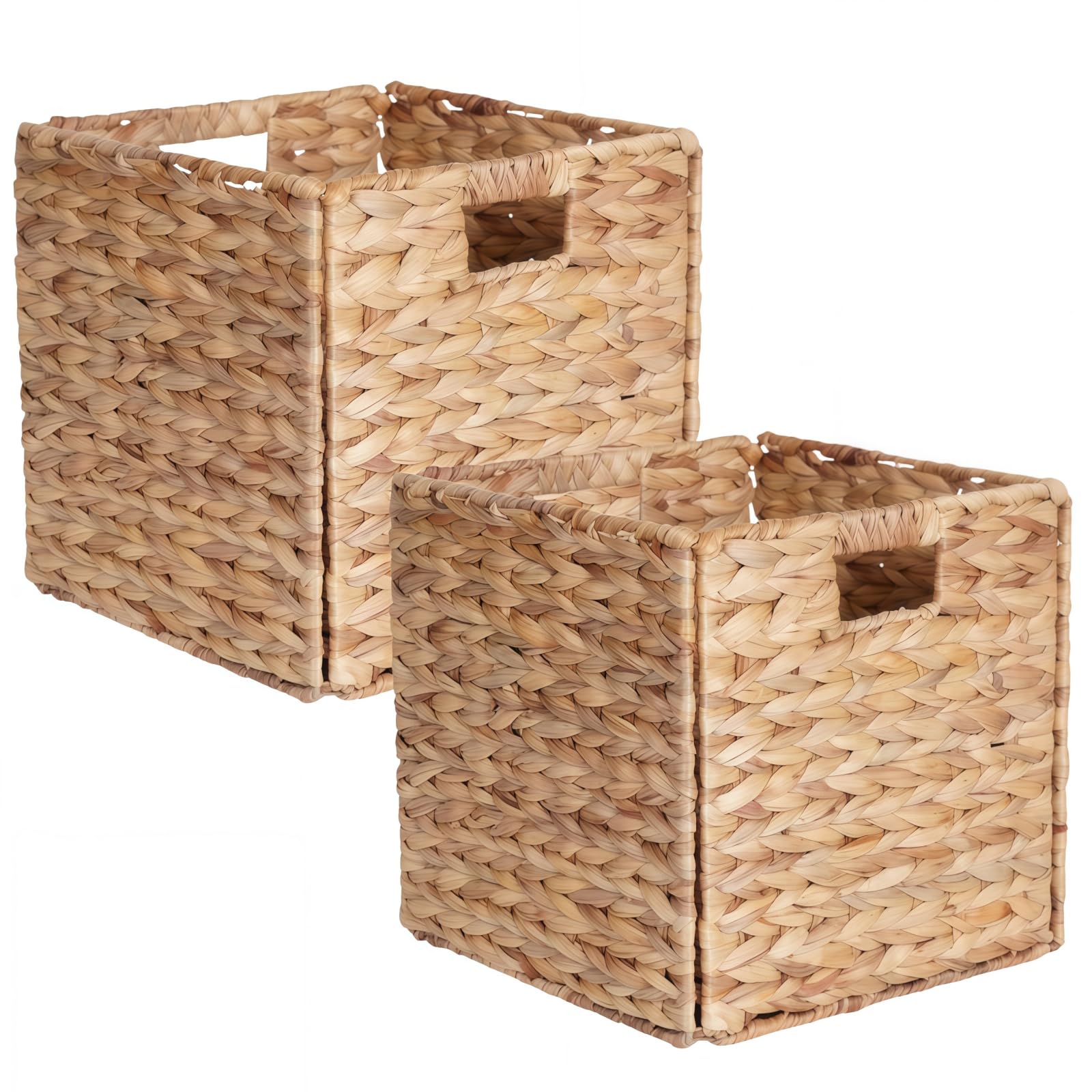 Panier de rangement tressé à la main pour cacher le désordre des étagères de cuisine