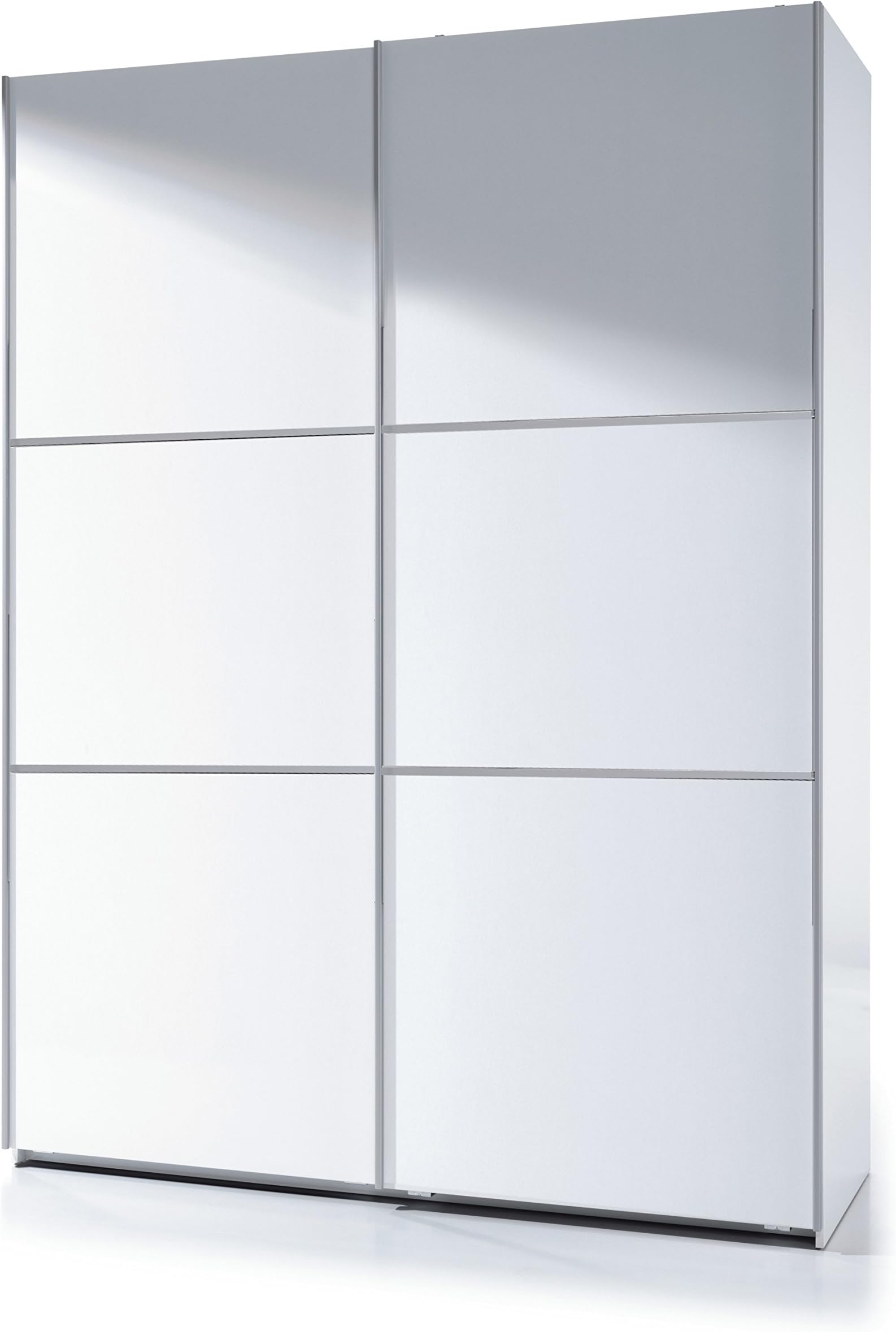 Savona Soft White Gloss Sliding Door Wardrobe 150cm by furniturefactor