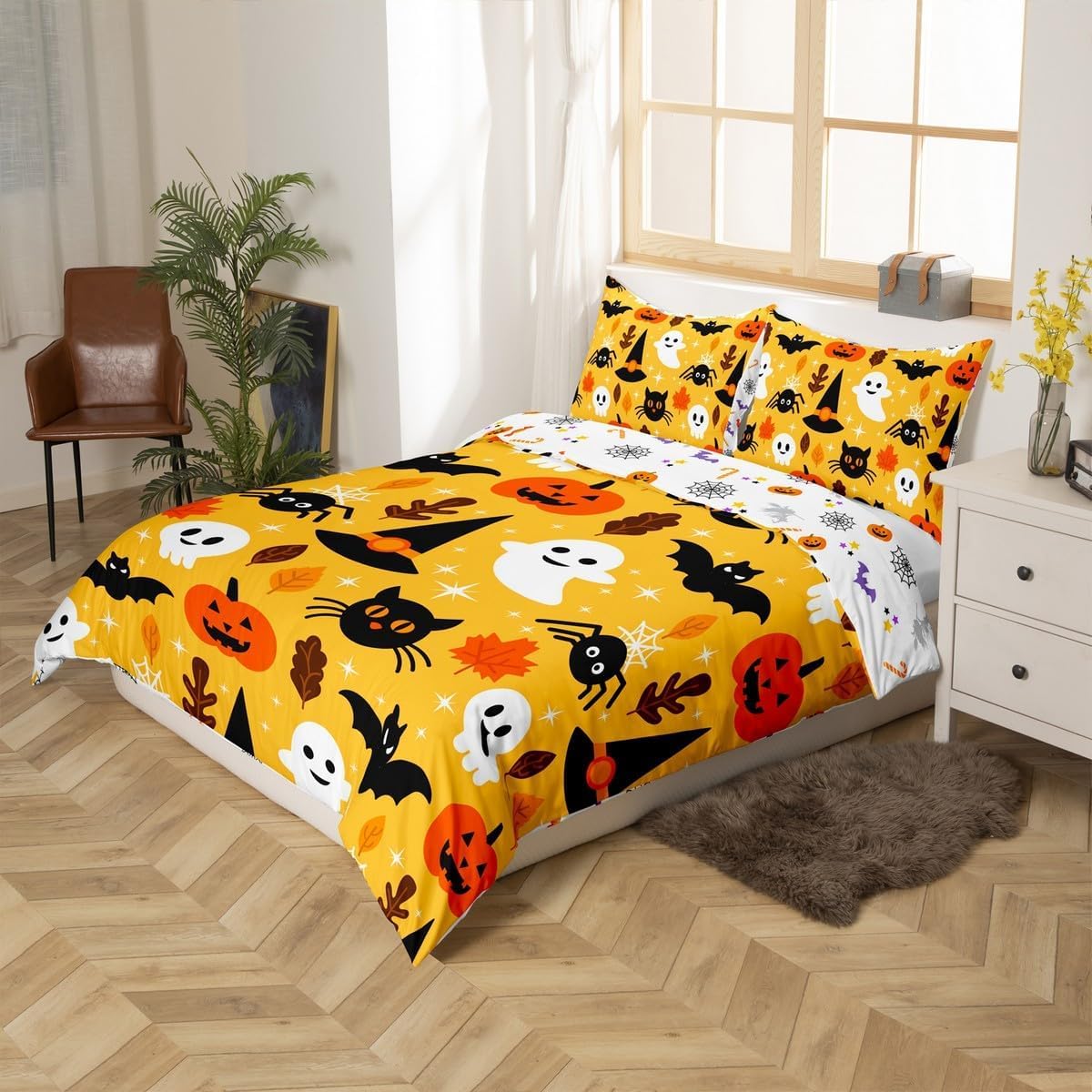Homewish Kids Halloween King Size Duvet Cover Set - Image 4