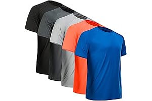 MCPORO Synthetic T-Shirts: Quick-Drying and Breathable Athletic Wear for Men