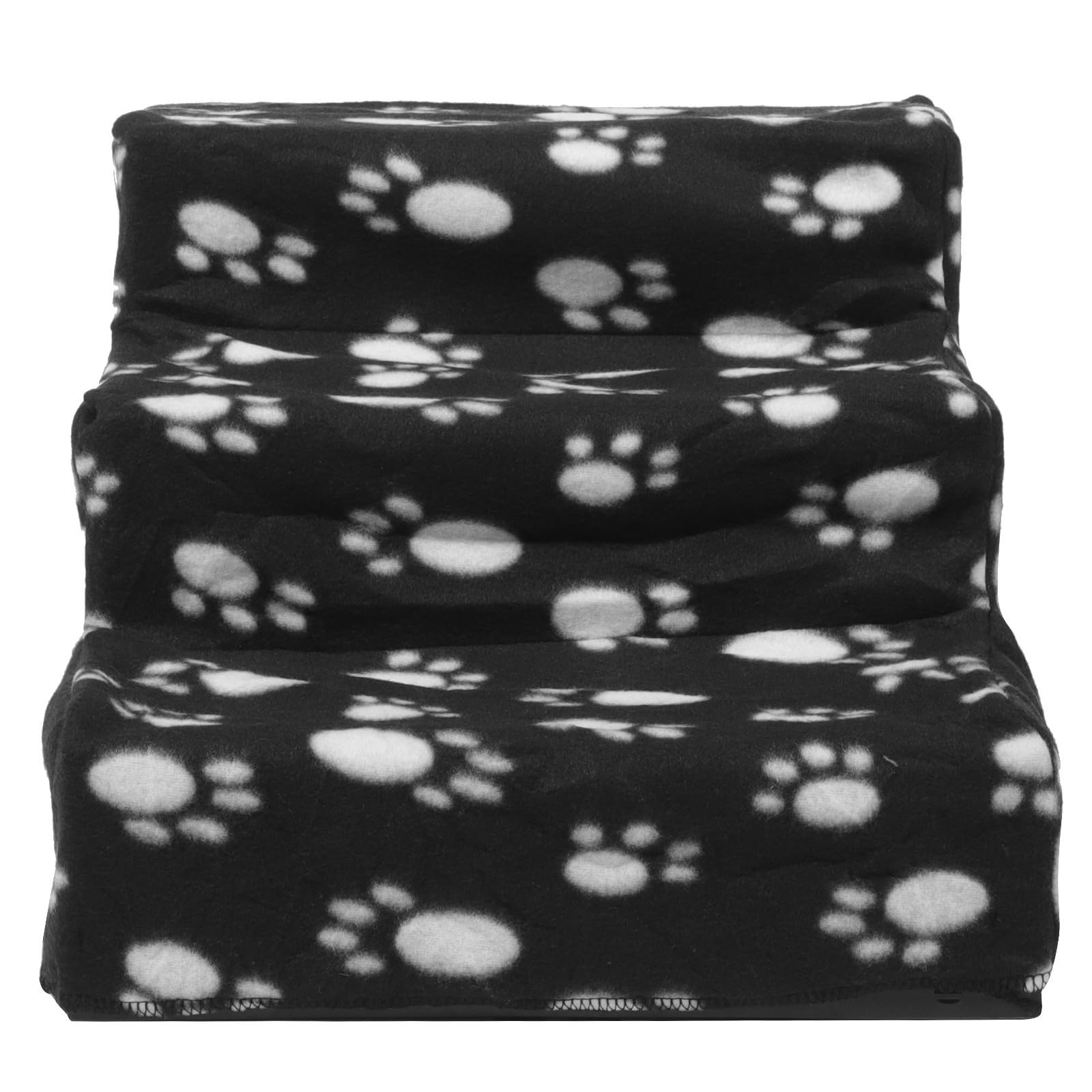 Échelle pour chien en plastique noir et flanelle douce pour tapis et parquet