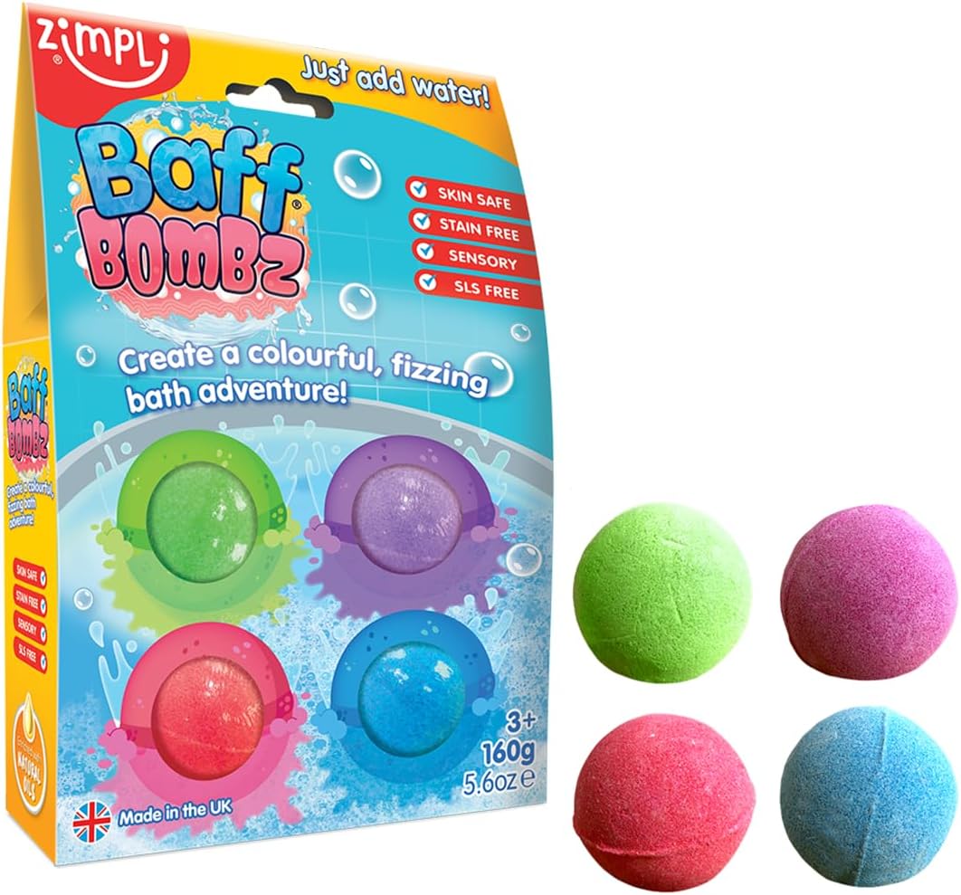 Kids Baff Blast 4 Bath Pack Box, 140G