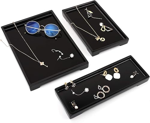 Miniatura 8 de Luxspire - Bandeja decorativa de resina para tocador, baño, tanque de inodoro, fregadero de cocina, organizador para guardar velas, jabón, toallas,