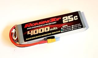 RoaringTop LiPo Battery Pack 25C 4000mAh 3S 11.1V with XT60 Plug for RC Car Boat Truck Heli Airplane