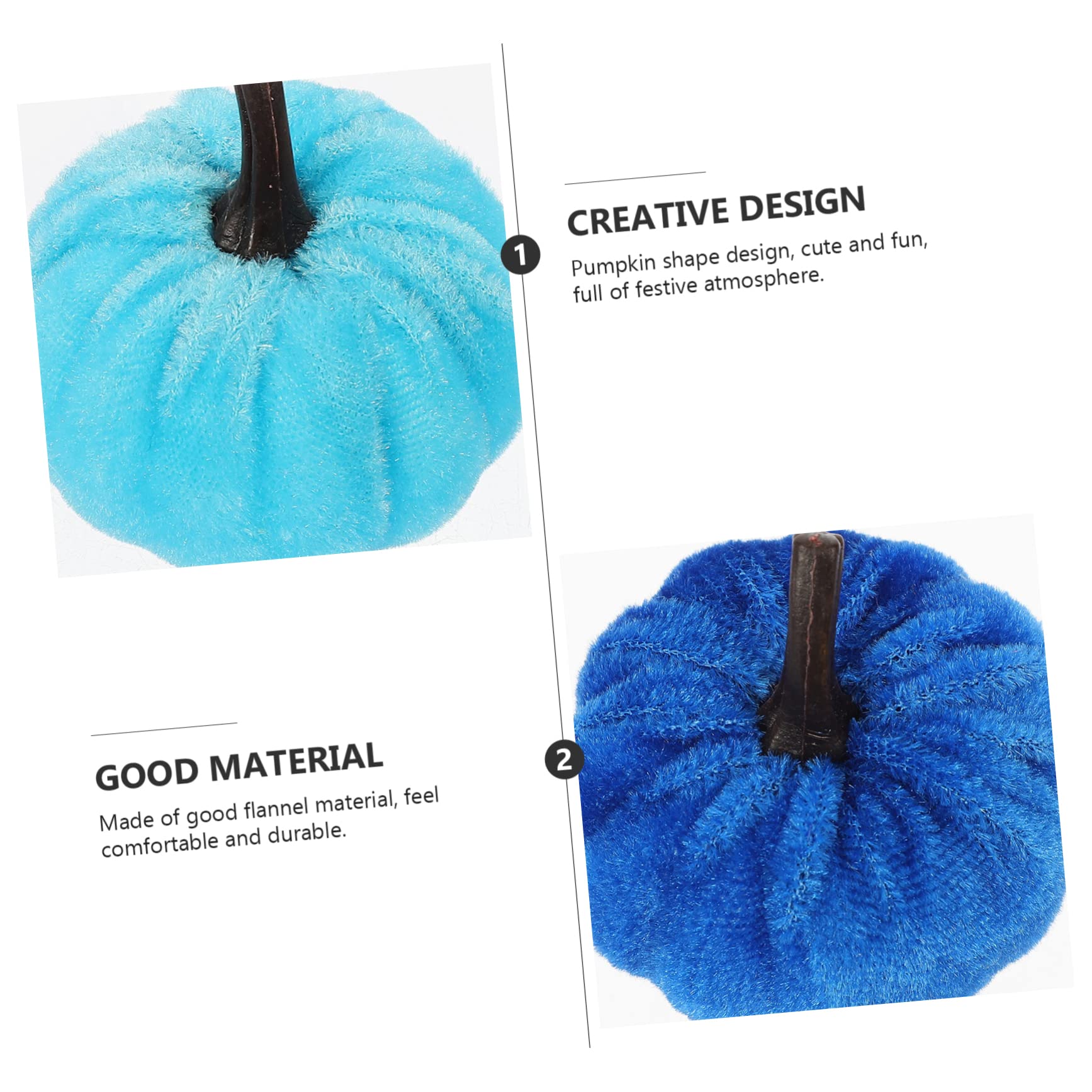 Zerodeko 3 Set Zucca Di Flanella Di Simulazione Bandiera Di Compleanno Di Halloween Falso Zucca Decorativa Autunnale Kit Di Halloween Gonfiabile Autunno Ghirlanda Flanella 12 Pezzi*3
