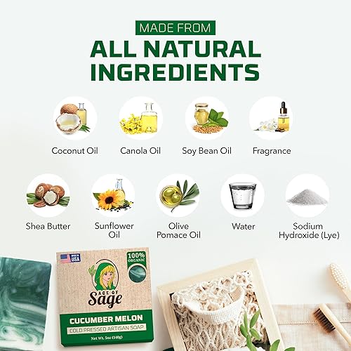 Miniatura 3 de Jabón en barra natural para hombres, jabón vegano procesado en frío con glicerina para el cuidado de la piel, regalos de Acción de Gracias o