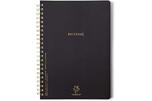 DesignWorks Ink Black A5 Hardcover Notebook