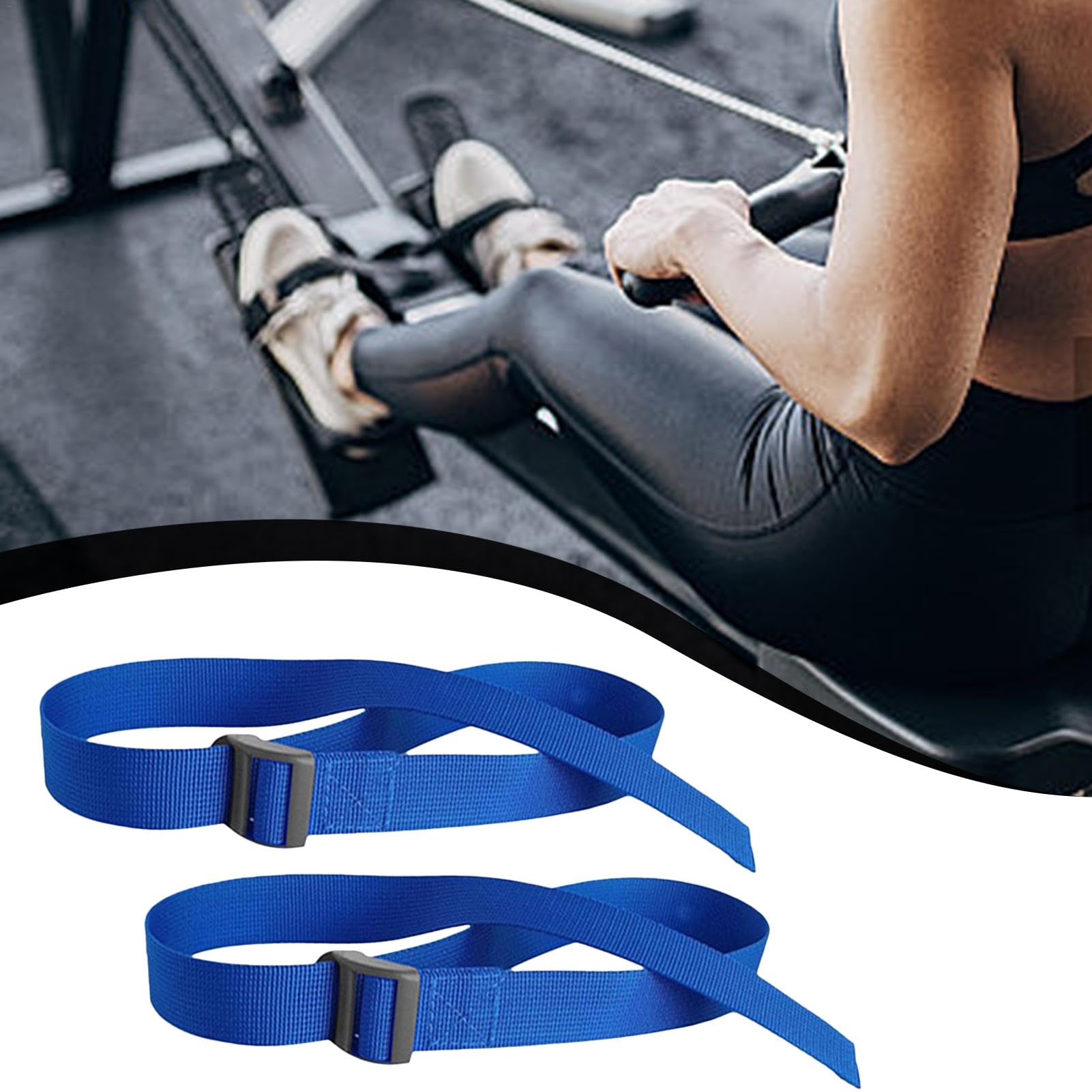 LOORGVEL Rudergerät Pedalgurte - Verstellbare Fußriemen Für Sicheres Training