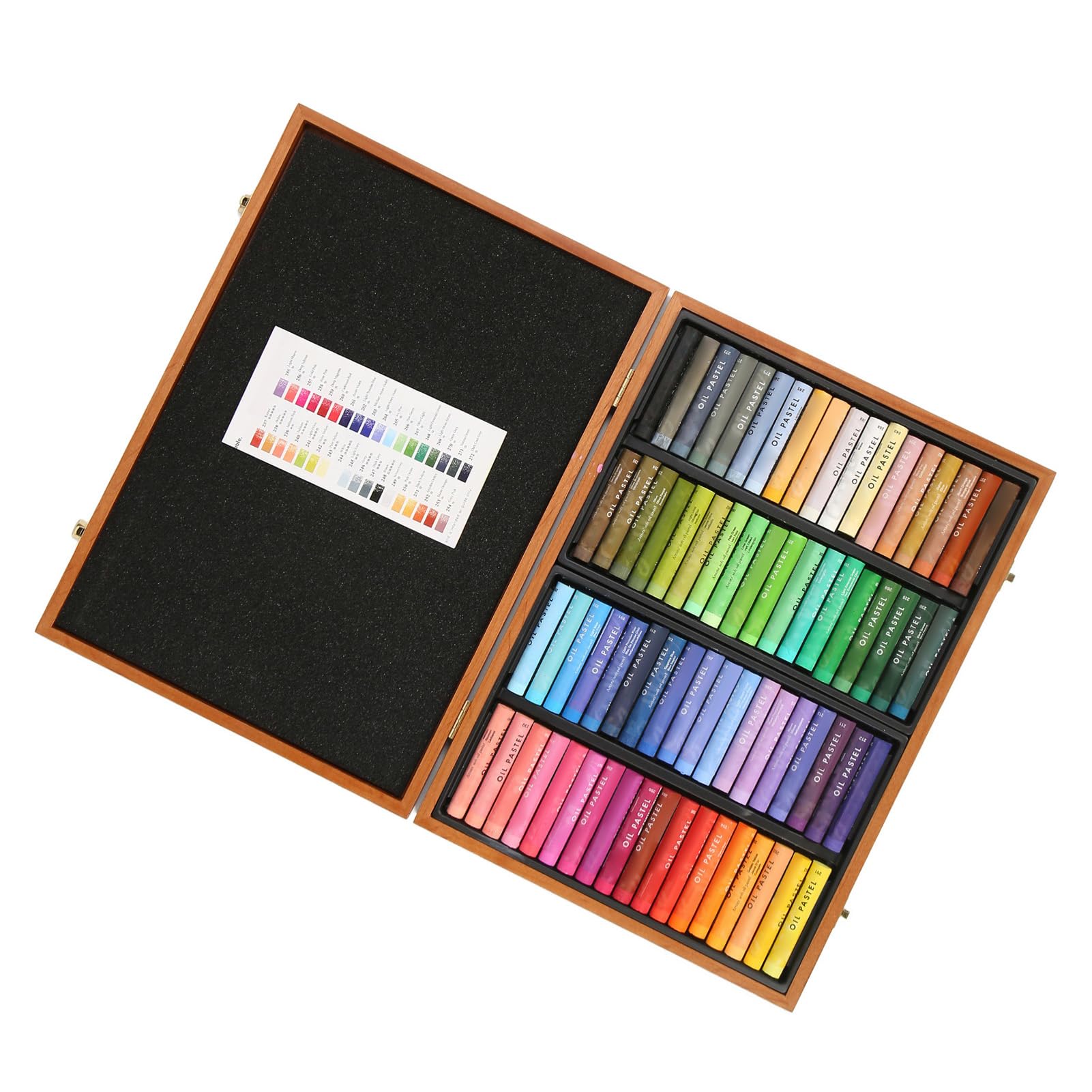 Professionelles Ölpastell-Set mit 72 Farben, weich, mischbar, hochpigmentiert – Künstlerbedarf für Anfänger, Schüler, Maler, Zeichner, Skizzieren, Porträts und Landschaften