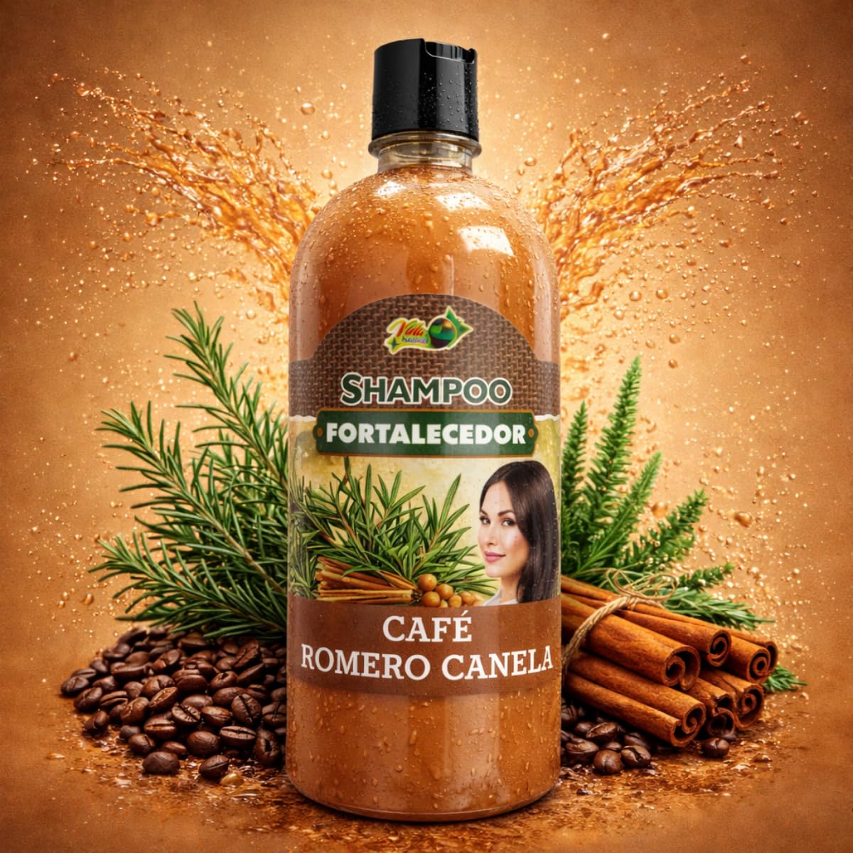 Amazon.com : Coffee, Rosemary & Cinnamon Herbal Shampoo 1L (33.9