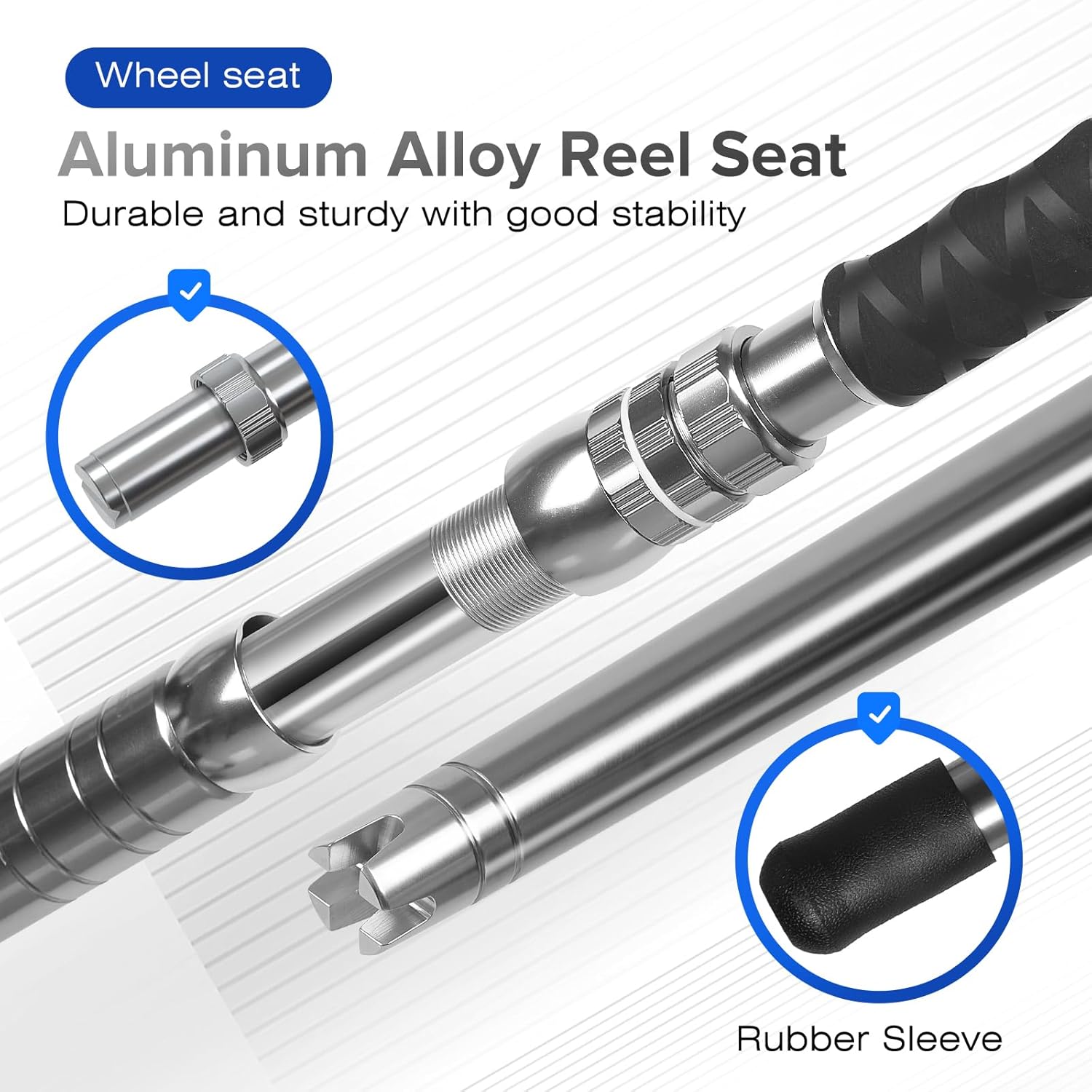 Trolling Rod Saltwater Offshore Big Game Fishing Rod Conventional Boat Rod with Roller Guides