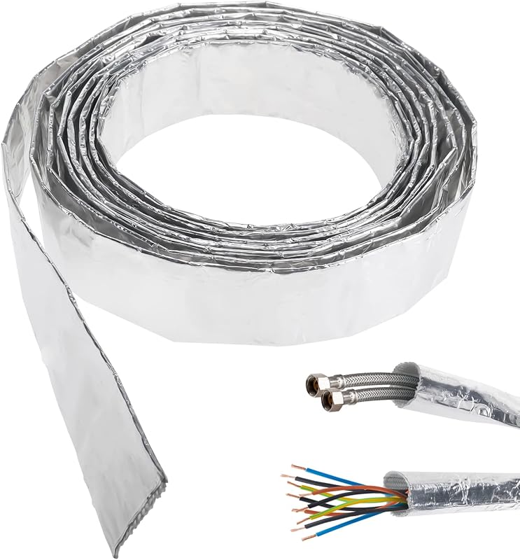Manga térmica aluminizada Toolly para fios e cabos – 20 mm x 3 m