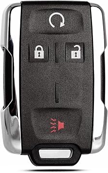 SUPALAND Key Fob Shell Case Replacement Fits for Chevy Silverado Colorado GMC Canyon Sierra 2014 2015 2016 2017 2018 2019 2020 2021 2022 2023 Keyless Entry Remote Control 4 Button Cover M3N-32337100