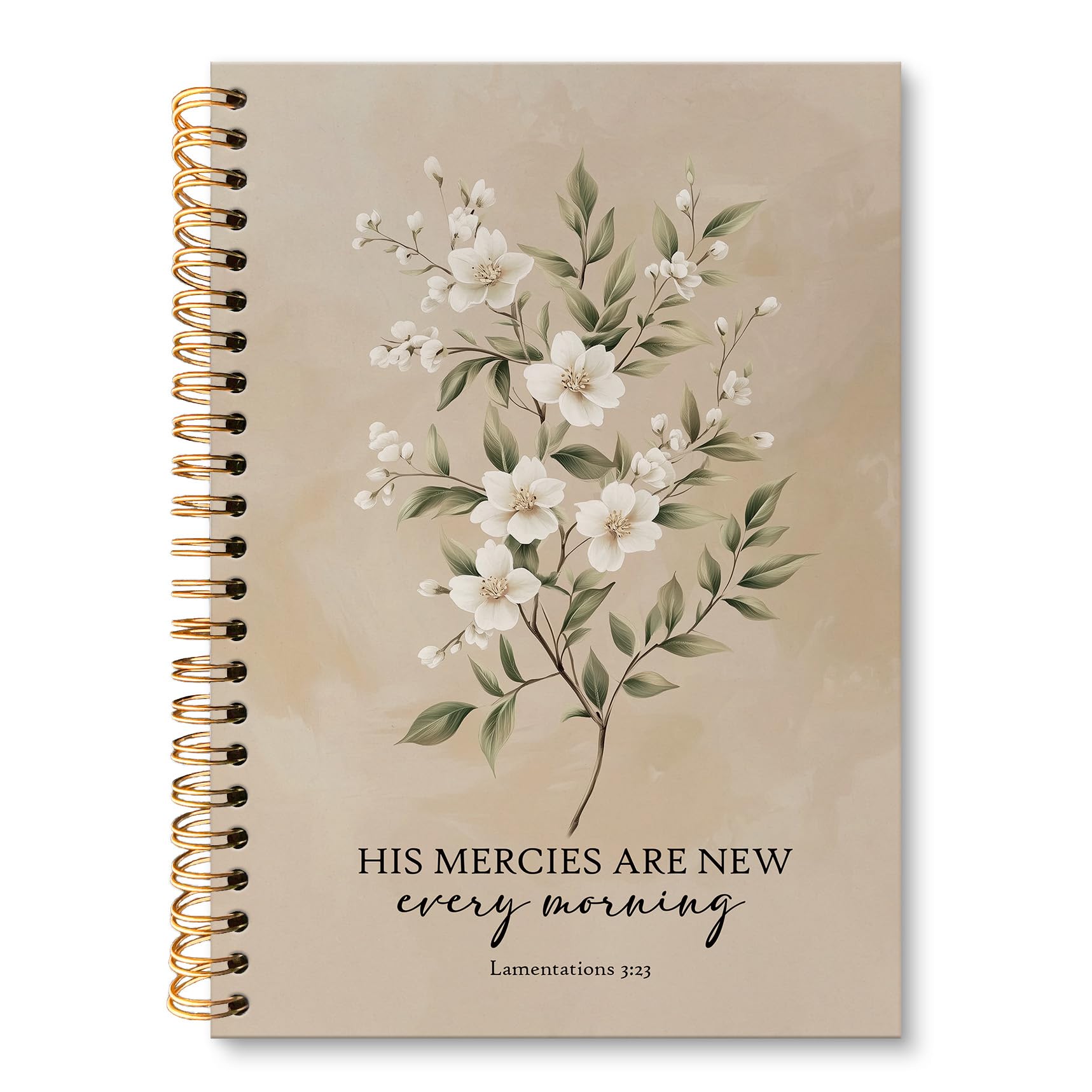 Carnet de notes biblique huester | Journal chrétien fleuri 14x21 cm - 8