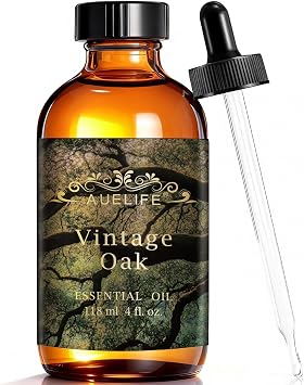 Vintage Oak Men Essential Oils for Diffusers for Home, 4 Fl Oz | Long Lasting Fragrance Oil for Candle & Soap Making, Masculine Aromatherapy Oil Gifts for Him & Dad, Manly Scent for Men Gift