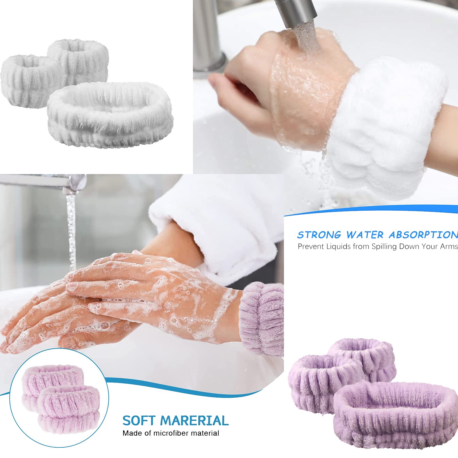 Fasce Capelli Per Trucco E Yoga - 12 Pezzi Elastiche, Morbide, Multicolore - Foto 7