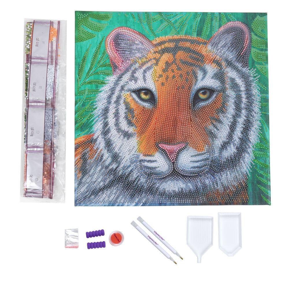Crystal Art Diamant-Malerei-Set, 30x30 Cm – Inkl. Strasssteine, Stifte & Sortier-Tabletts