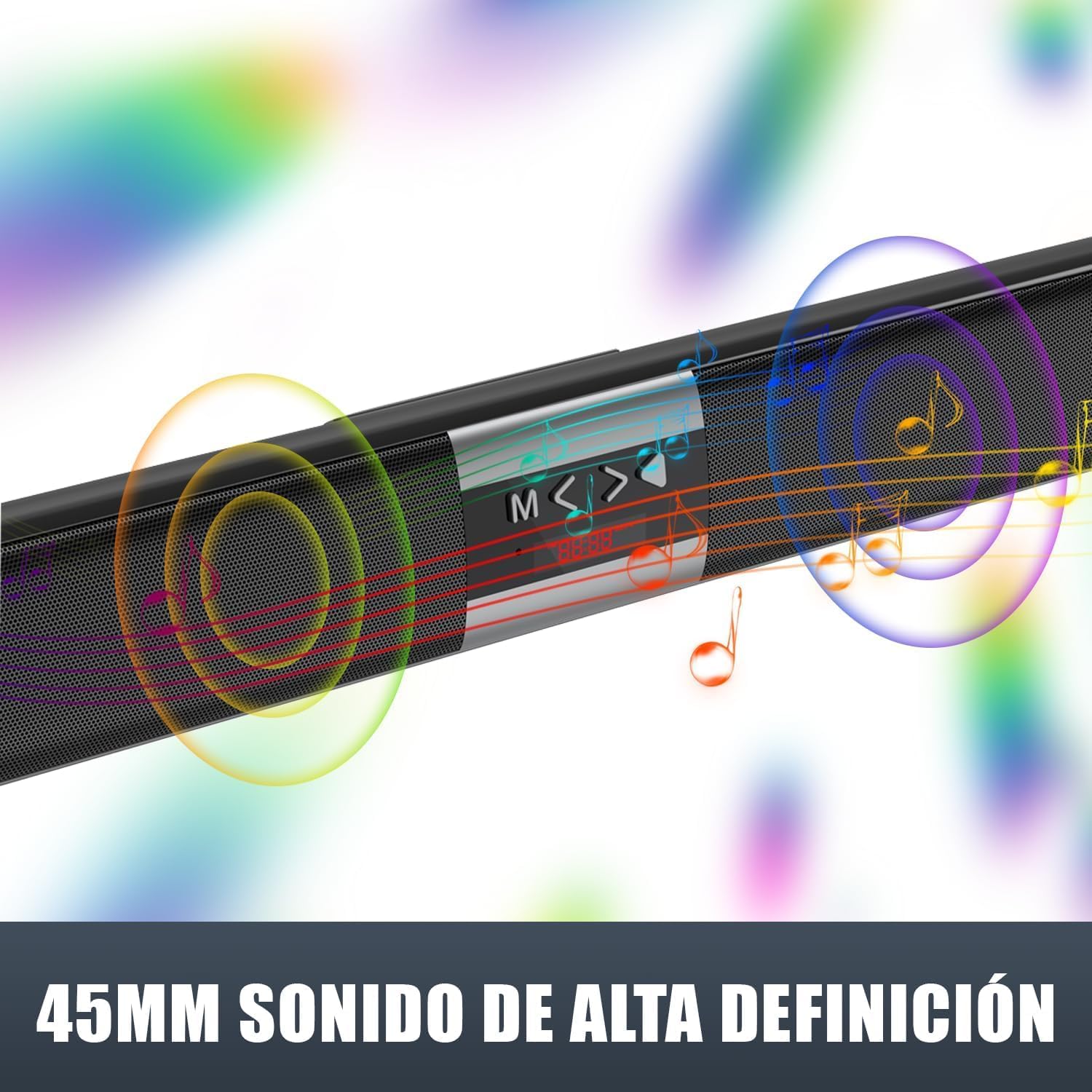 Image of the remote control for the AEK CYBER BS-03 SoundBar